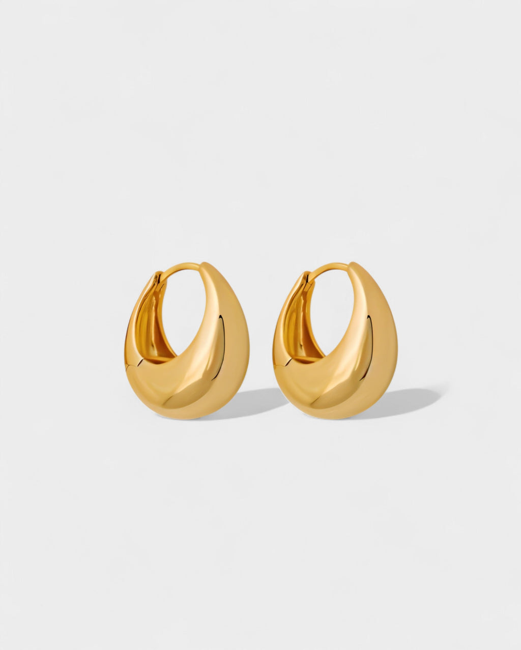 Sculpted Huggie Hoop Earrings