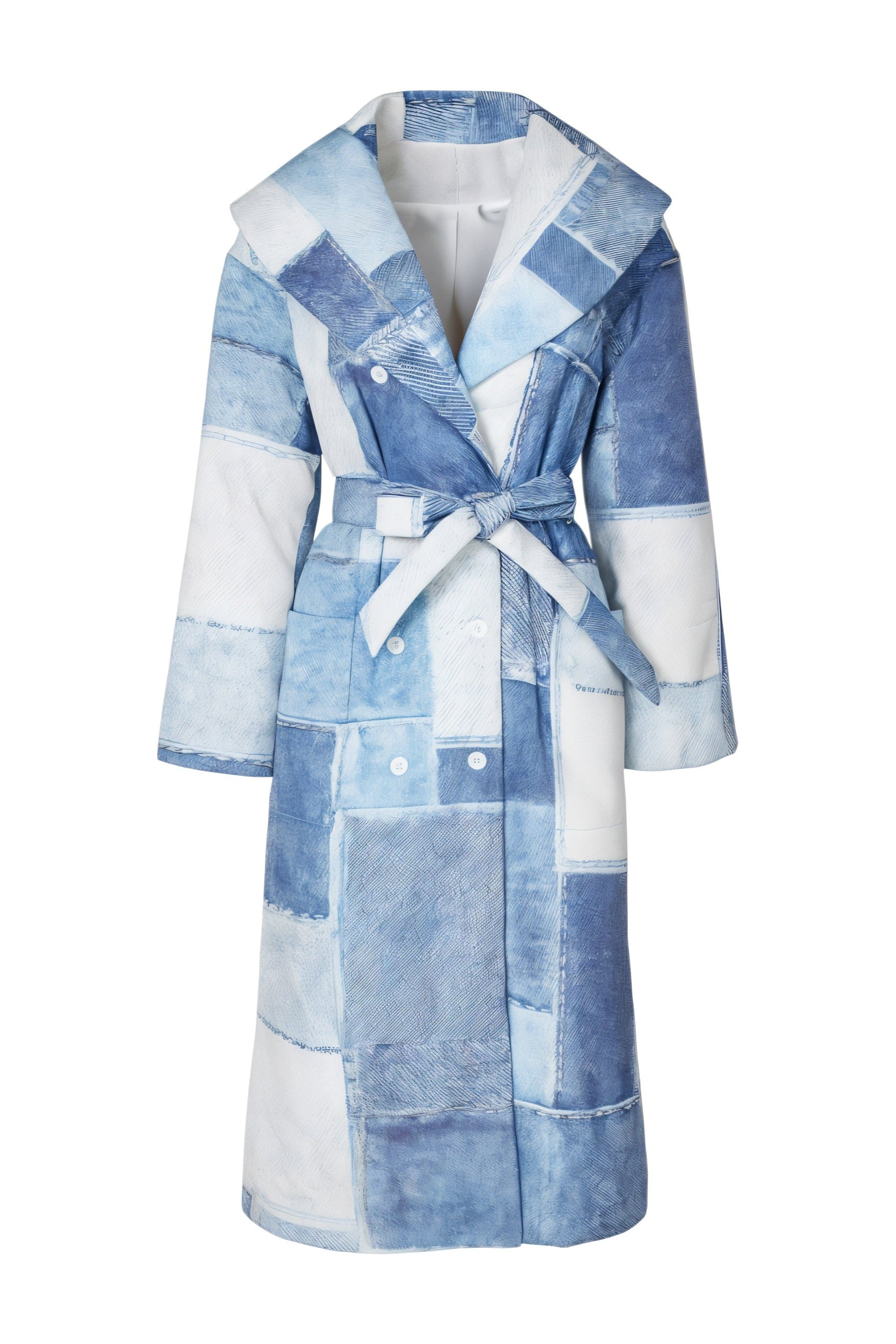 MORRY Denim Patchwork Coat