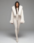 EZRA Plush Oversized Faux Fur Hooded Jacket