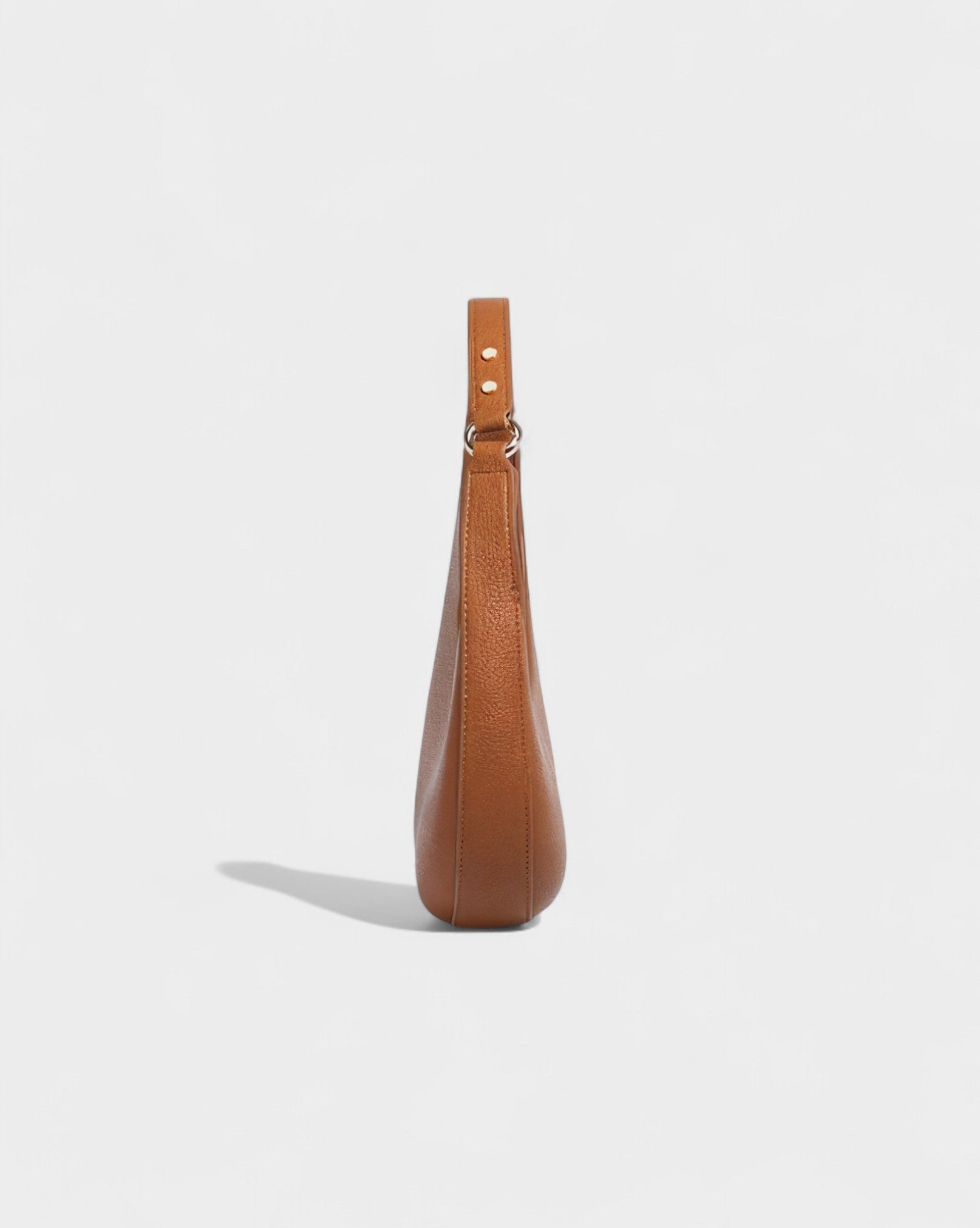 BELVIA Faux Leather Crescent Bag