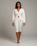 ZORA Button-Front Top & Capri Pants Set