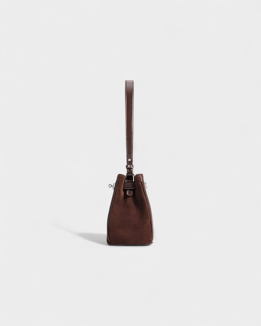 NINYA Faux Suede & Leather Handbag